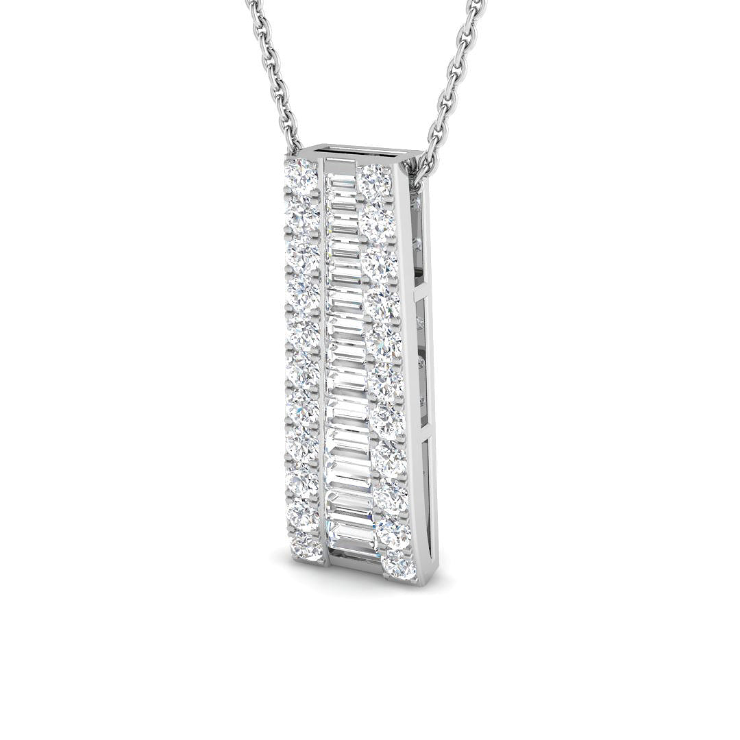 9ct White Gold 0.75ct G SI2 Diamond Pendant