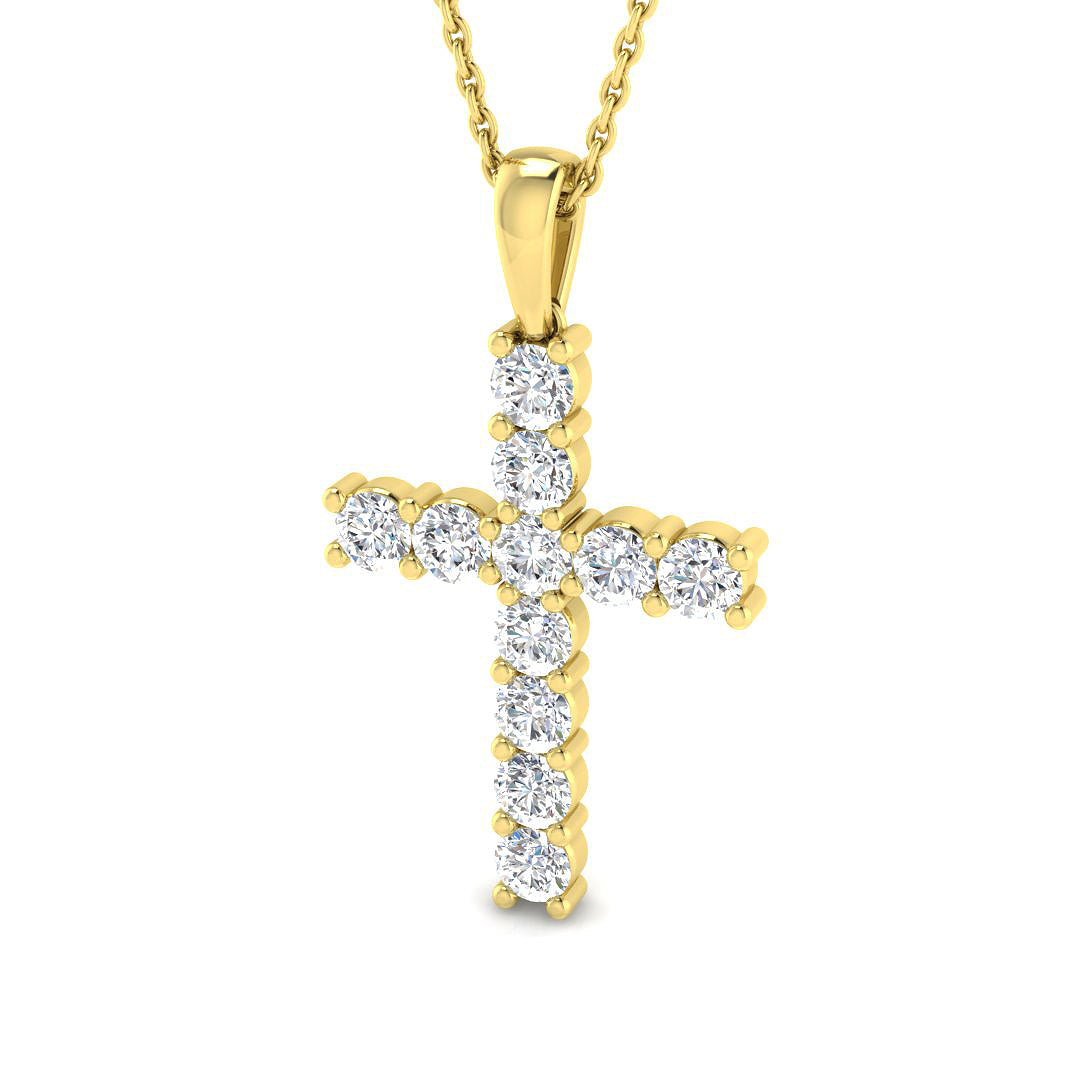 9ct Yellow Gold 1.01ct Laboratory Grown CVD Pendant