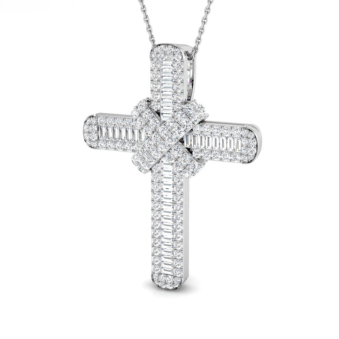 9ct White Gold 2.15ct G SI2 Diamond Pendant