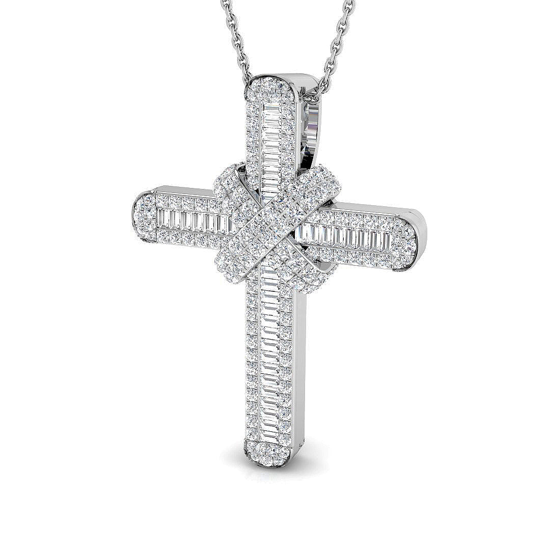 9ct White Gold 1.05ct G SI2 Diamond Pendant