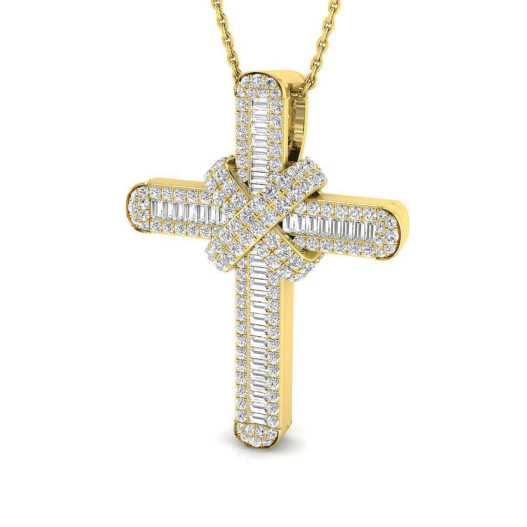 9ct Yellow Gold 1.05ct G SI2 Diamond Pendant
