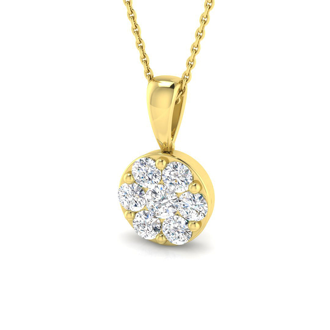 9ct Yellow Gold 1.01ct Laboratory Grown CVD Pendant
