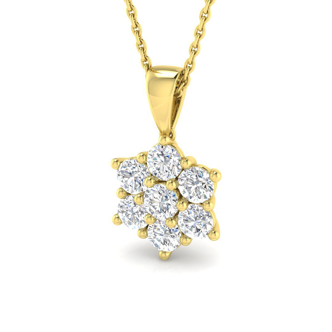 9ct Yellow Gold 1.01ct Laboratory Grown CVD Pendant