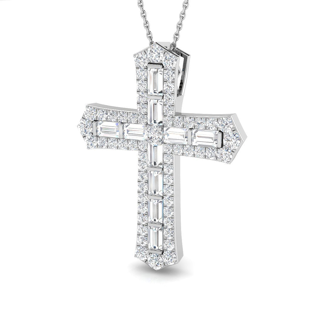 9ct White Gold 1.89ct G SI2 Diamond Pendant