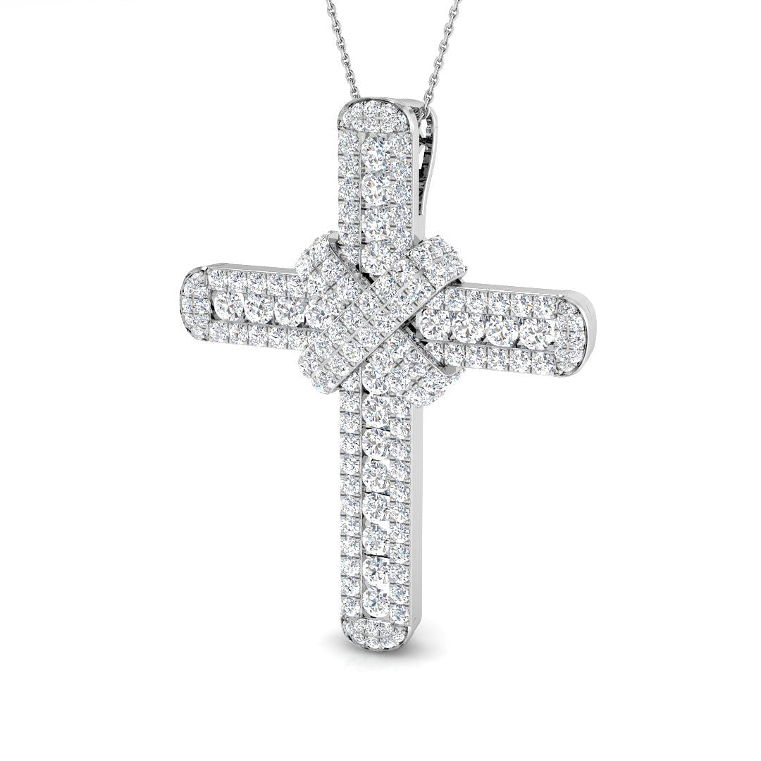 9ct White Gold 4.84ct G SI2 Diamond Pendant