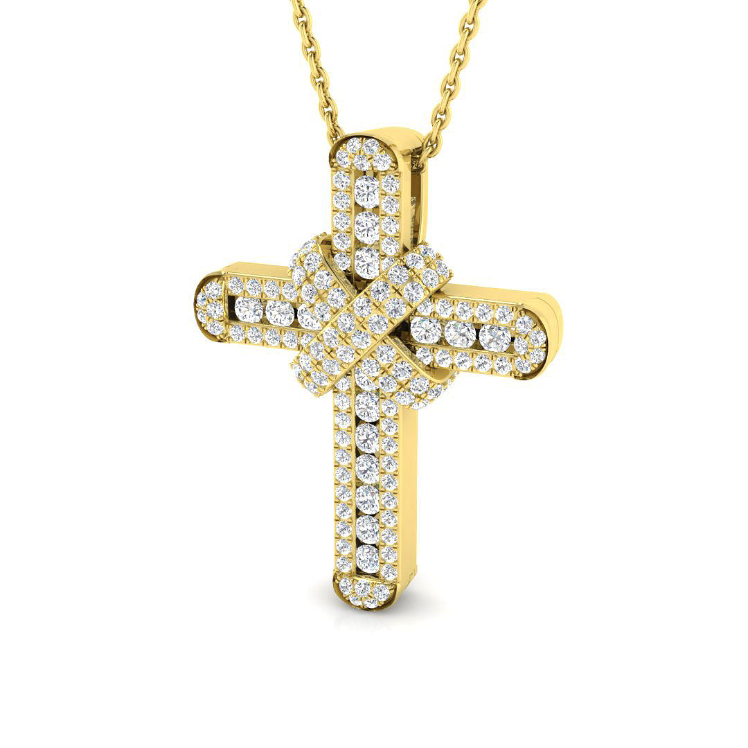 9ct Yellow Gold 0.68ct G SI2 Diamond Pendant