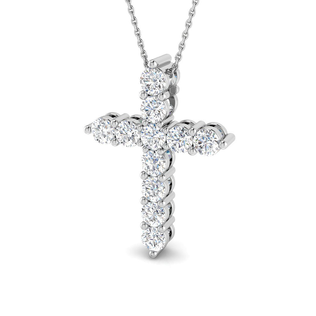 9ct White Gold 2.09ct G SI2 Diamond Pendant