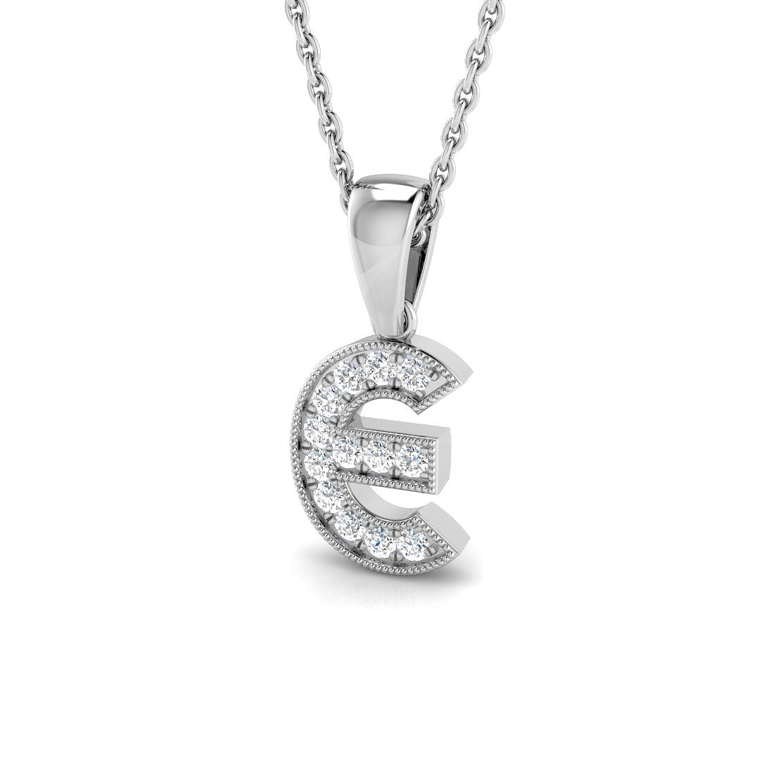 18ct White Gold 0.12ct G SI2 Diamond Pendant