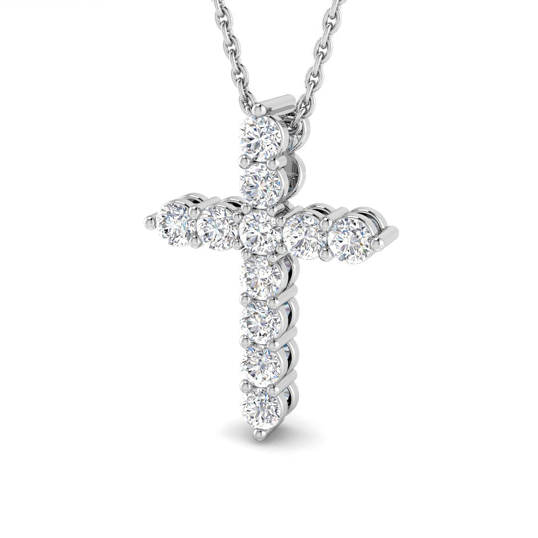 18ct White Gold 0.50ct G SI2 Diamond Pendant
