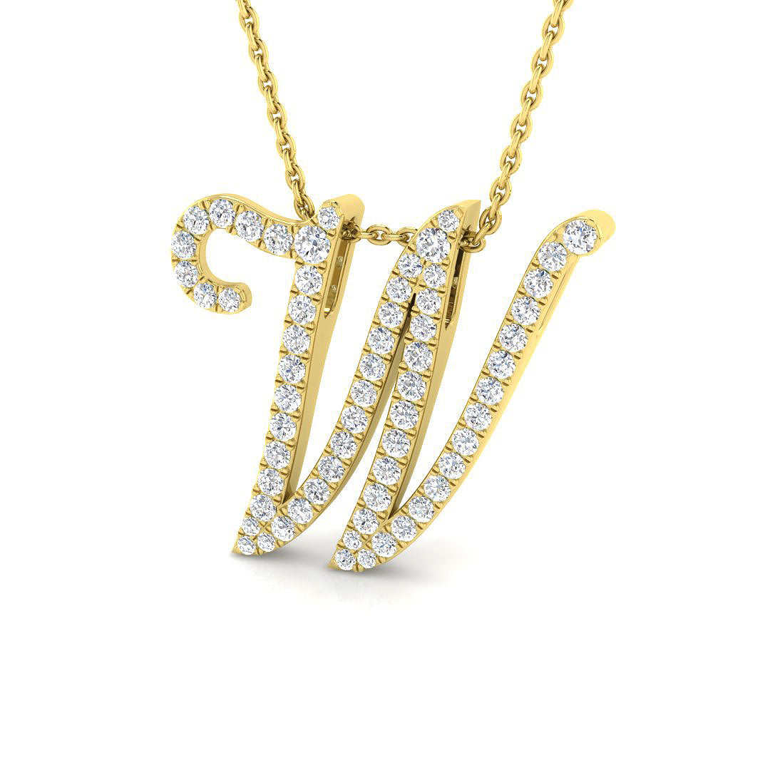 9ct Yellow Gold 0.59ct G SI2 Diamond Pendant