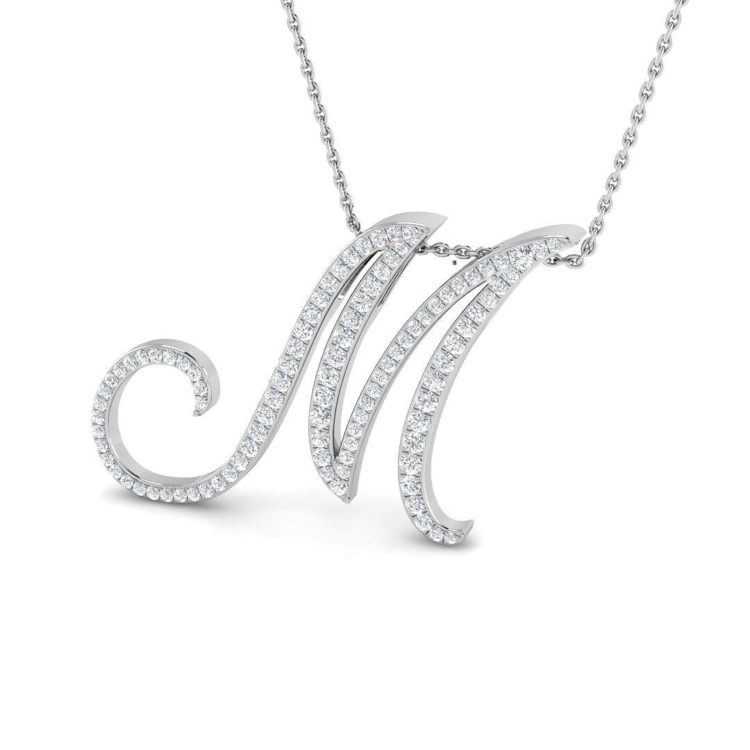 9ct White Gold 0.59ct G SI2 Diamond Pendant