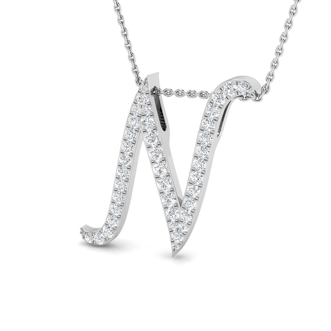 9ct White Gold 0.60ct G SI2 Diamond Pendant
