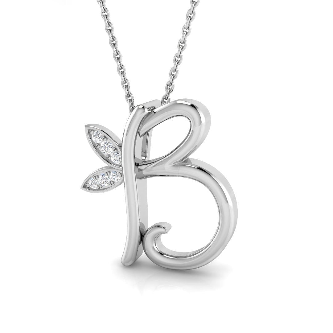 9ct White Gold 0.05ct G SI2 Diamond Pendant