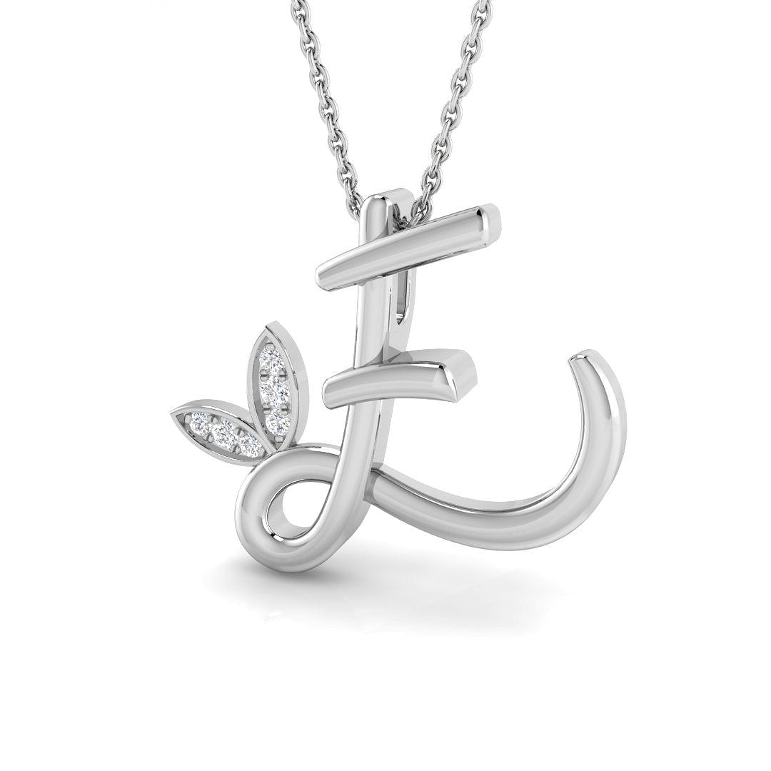 9ct White Gold 0.05ct G SI2 Diamond Pendant