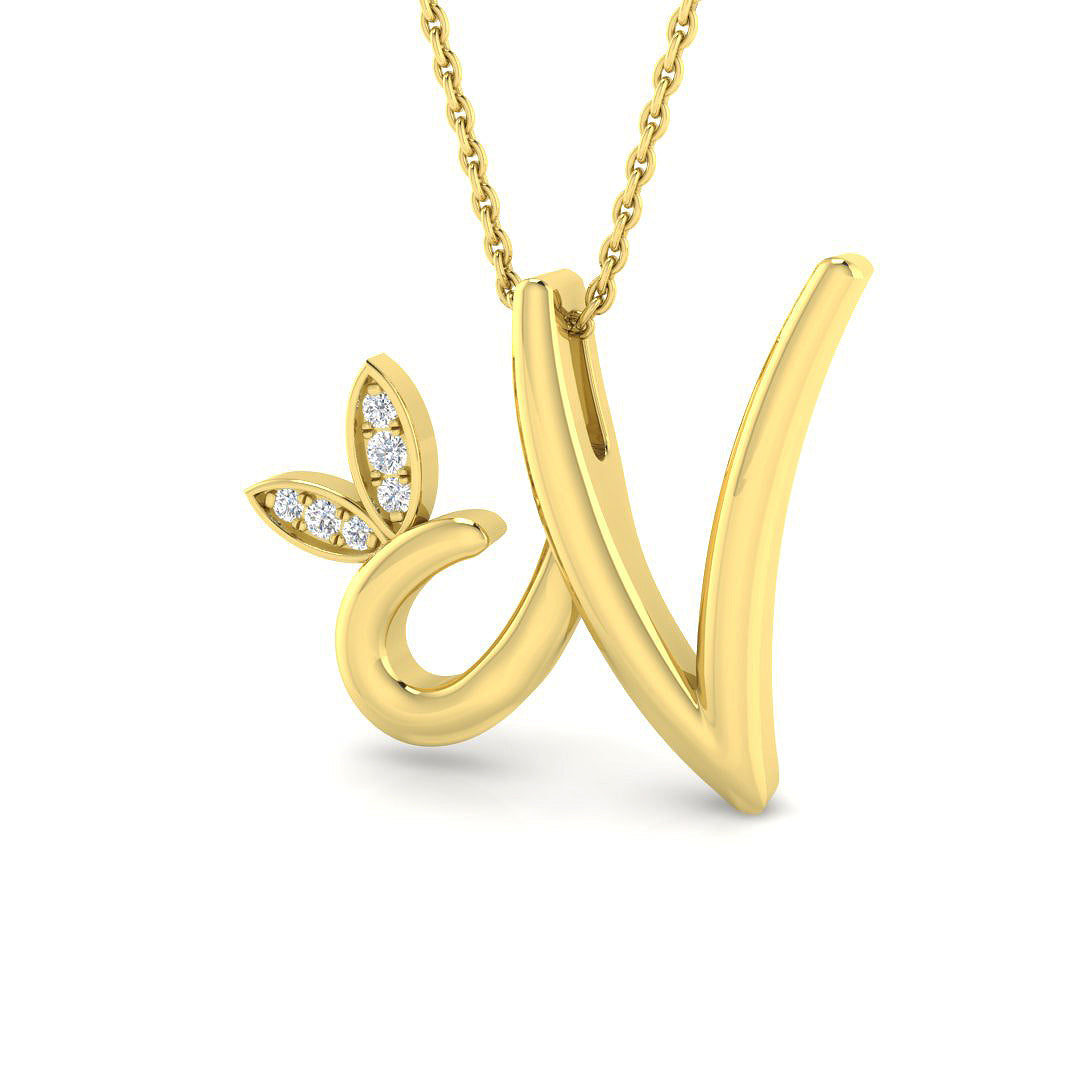 9ct Yellow Gold 0.06ct G SI2 Diamond Pendant