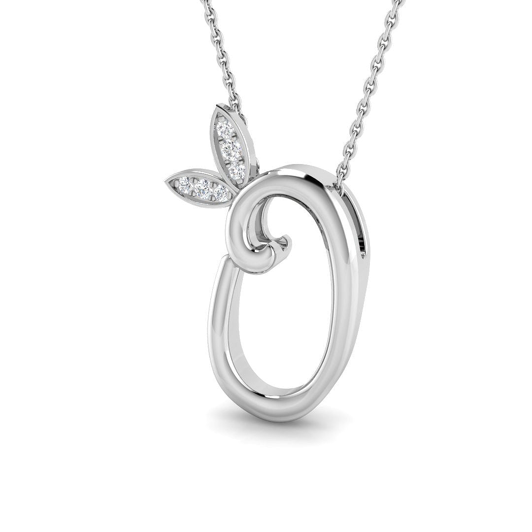 9ct White Gold 0.05ct G SI2 Diamond Pendant