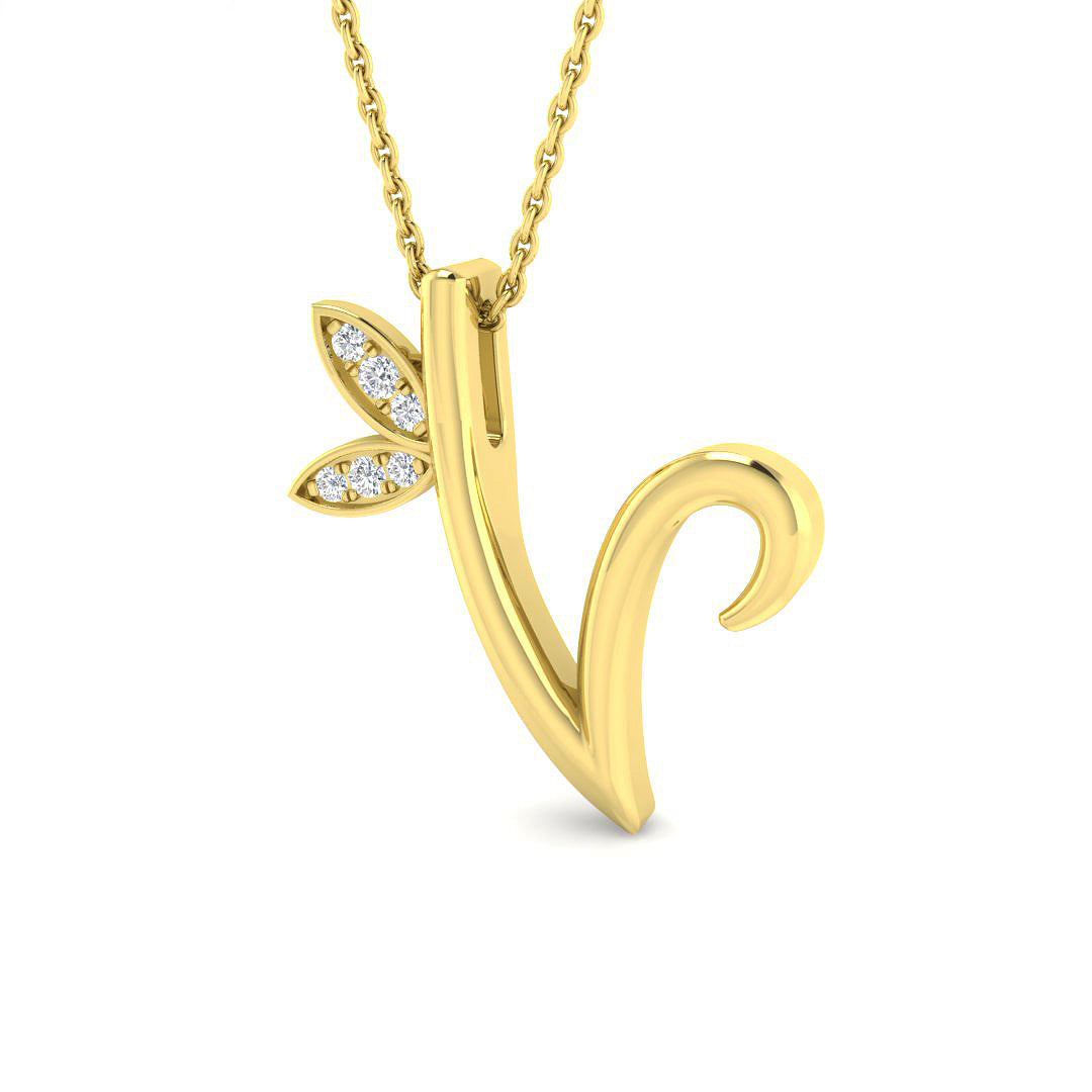 9ct Yellow Gold 0.06ct G SI2 Diamond Pendant