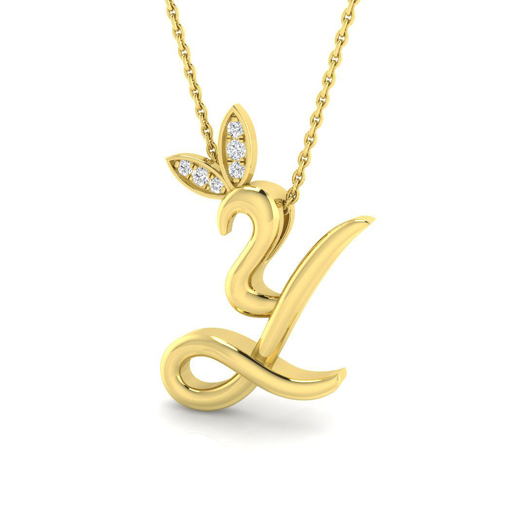 9ct Yellow Gold 0.06ct G SI2 Diamond Pendant