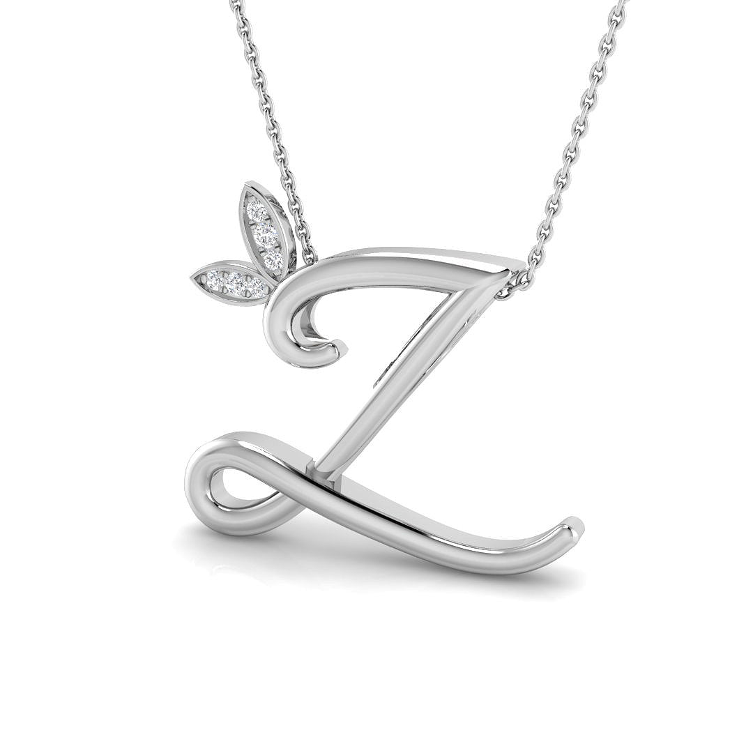 9ct White Gold 0.06ct G SI2 Diamond Pendant
