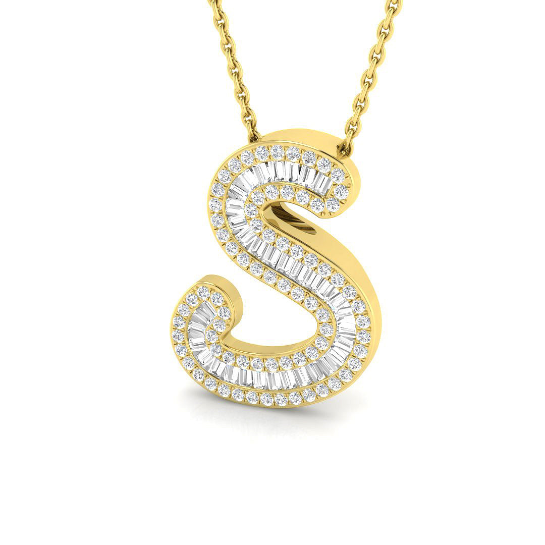 9ct Yellow Gold 0.44ct G SI2 Diamond Pendant