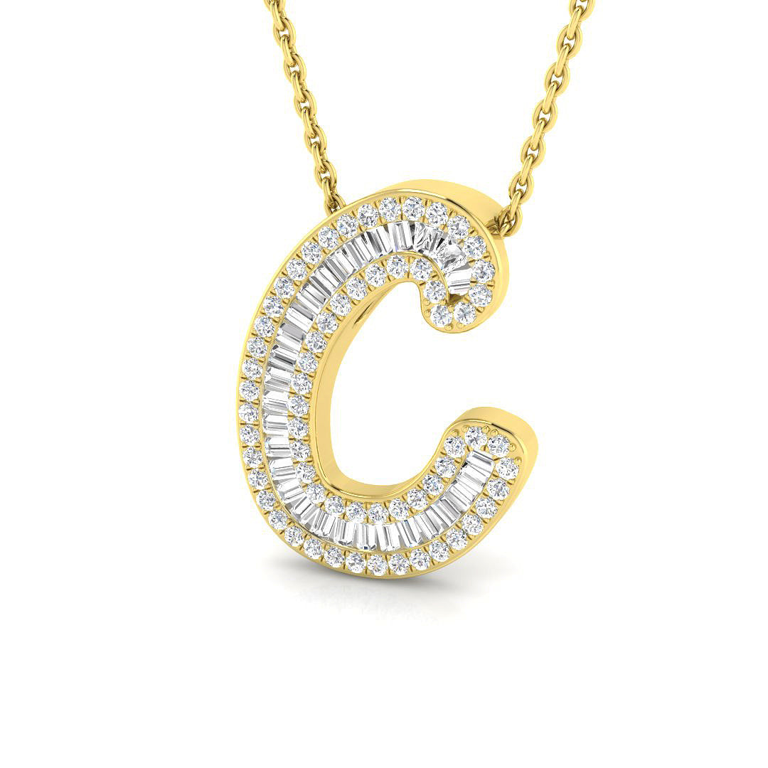 9ct Yellow Gold 0.31ct G SI2 Diamond Pendant