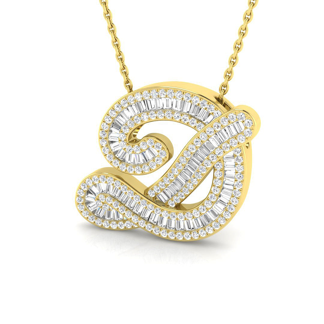 9ct Yellow Gold 0.65ct G SI2 Diamond Pendant