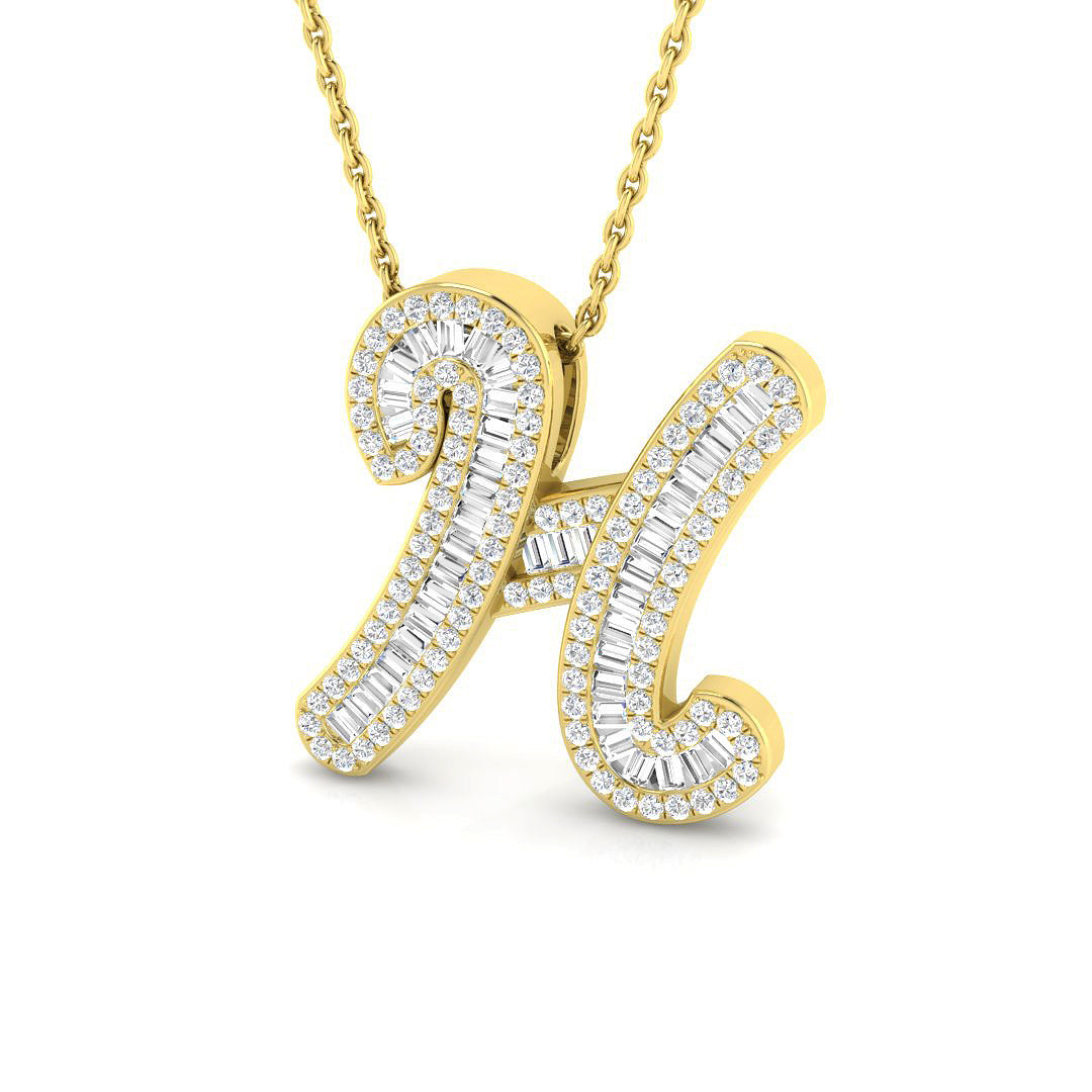 9ct Yellow Gold 0.53ct G SI2 Diamond Pendant