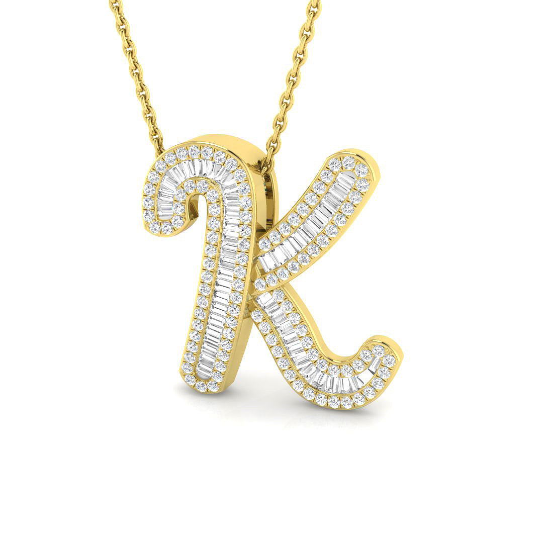 9ct Yellow Gold 0.53ct G SI2 Diamond Pendant