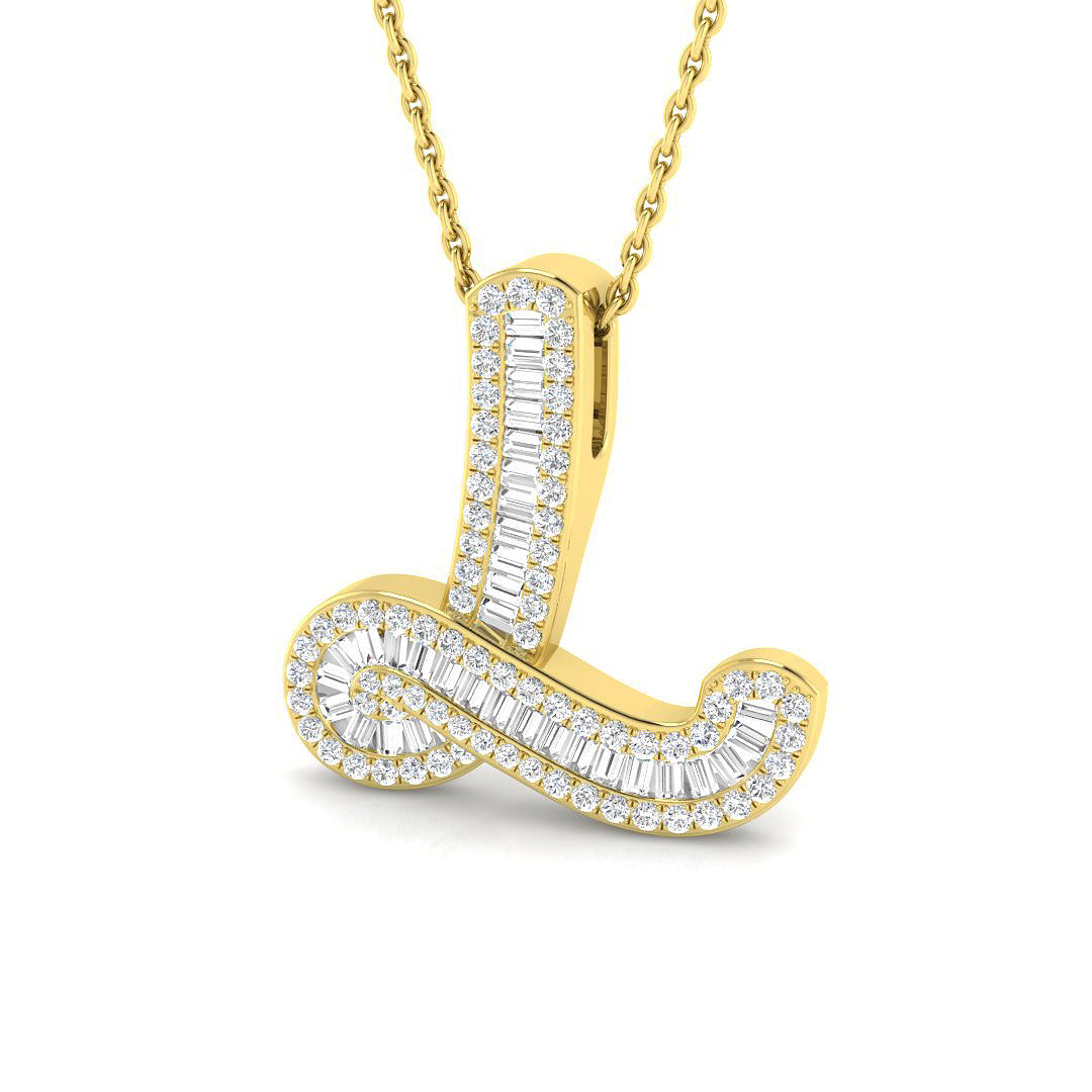 9ct Yellow Gold 0.45ct G SI2 Diamond Pendant