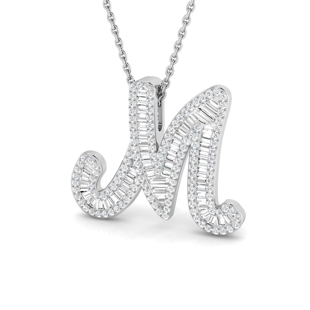 9ct White Gold 0.63ct G SI2 Diamond Pendant