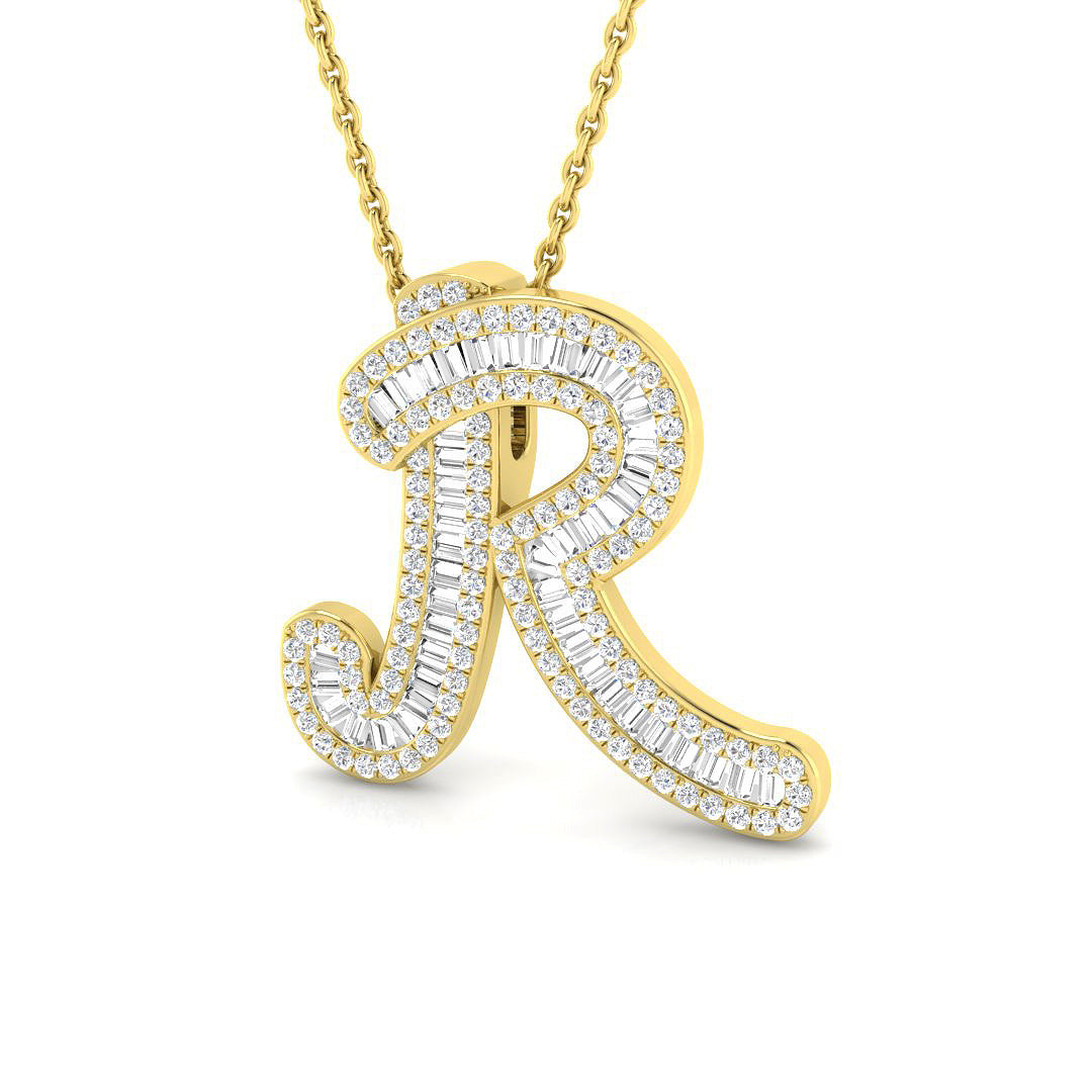 9ct Yellow Gold 0.54ct Diamond Pendant
