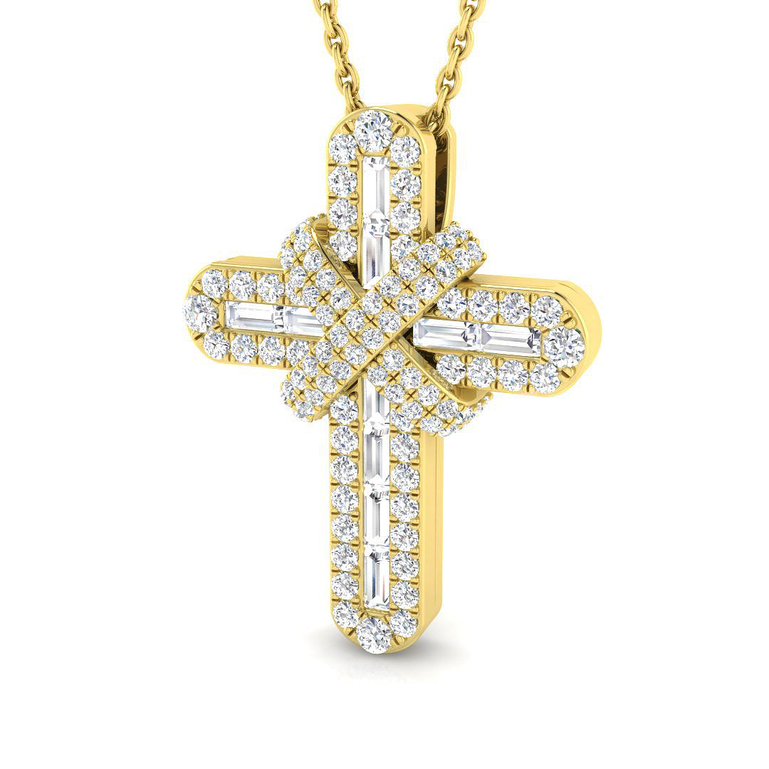 9ct Yellow Gold 0.60ct G SI2 Diamond Pendant