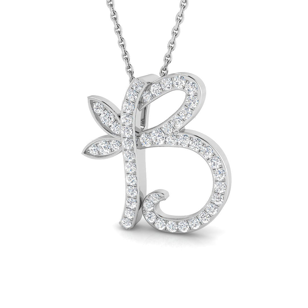 9ct White Gold 0.33ct G SI2 Diamond Pendant