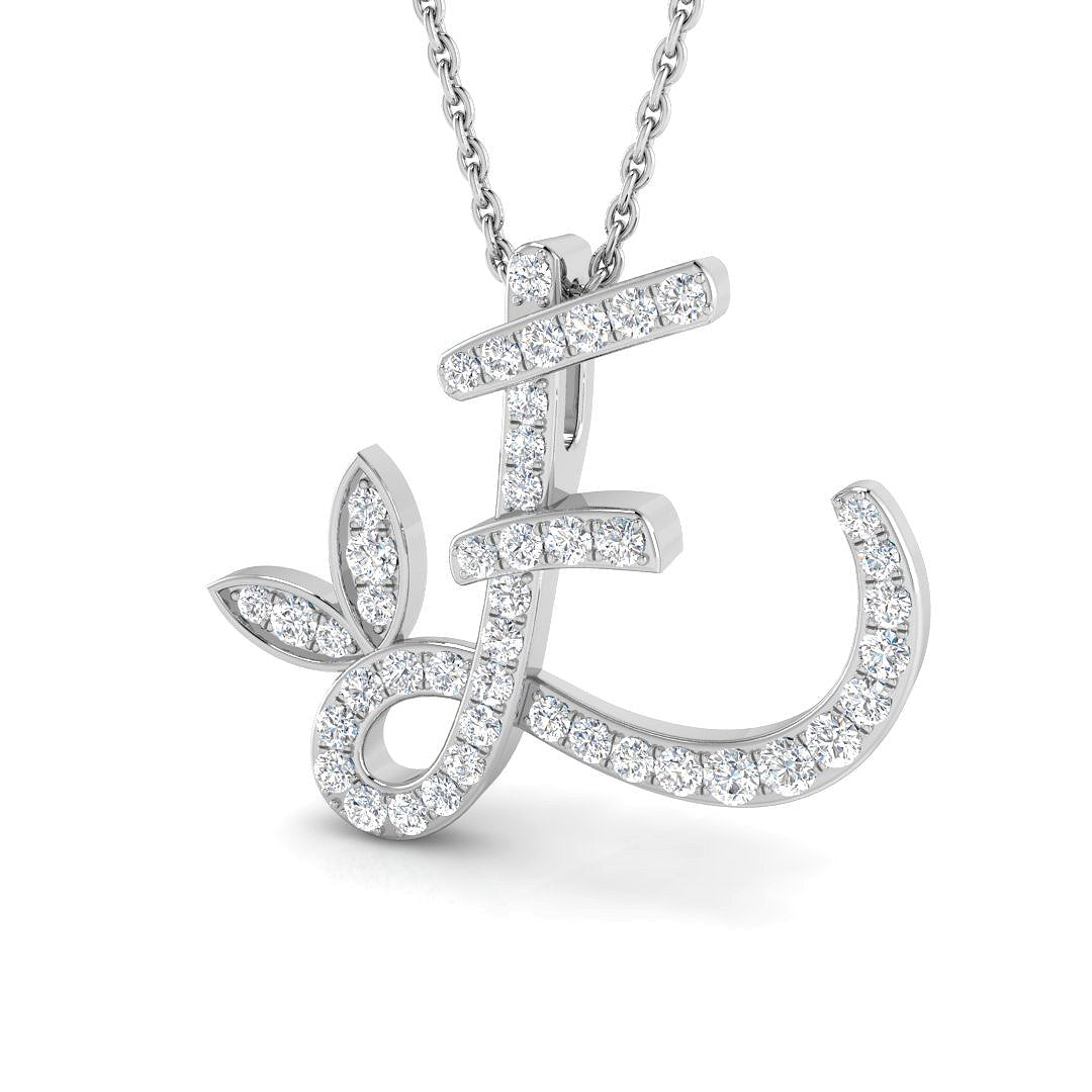 9ct White Gold 0.29ct G SI2 Diamond Pendant