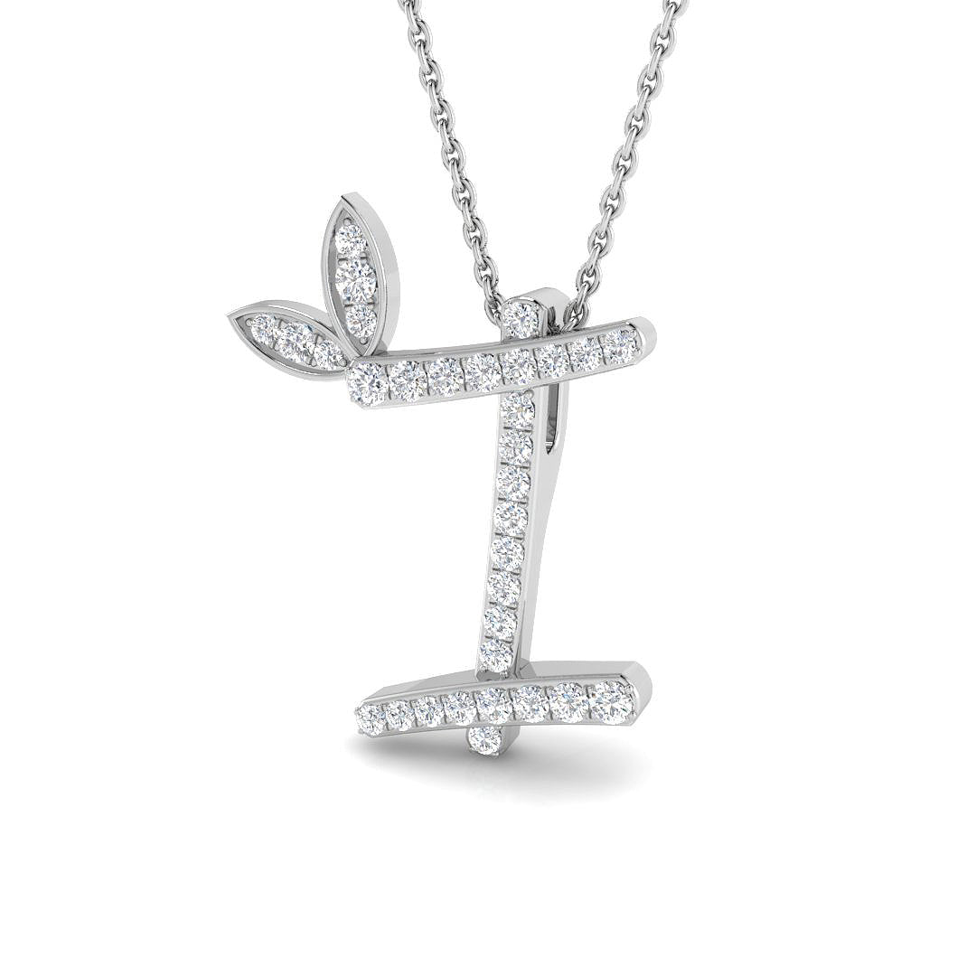 9ct White Gold 0.28ct G SI2 Diamond Pendant