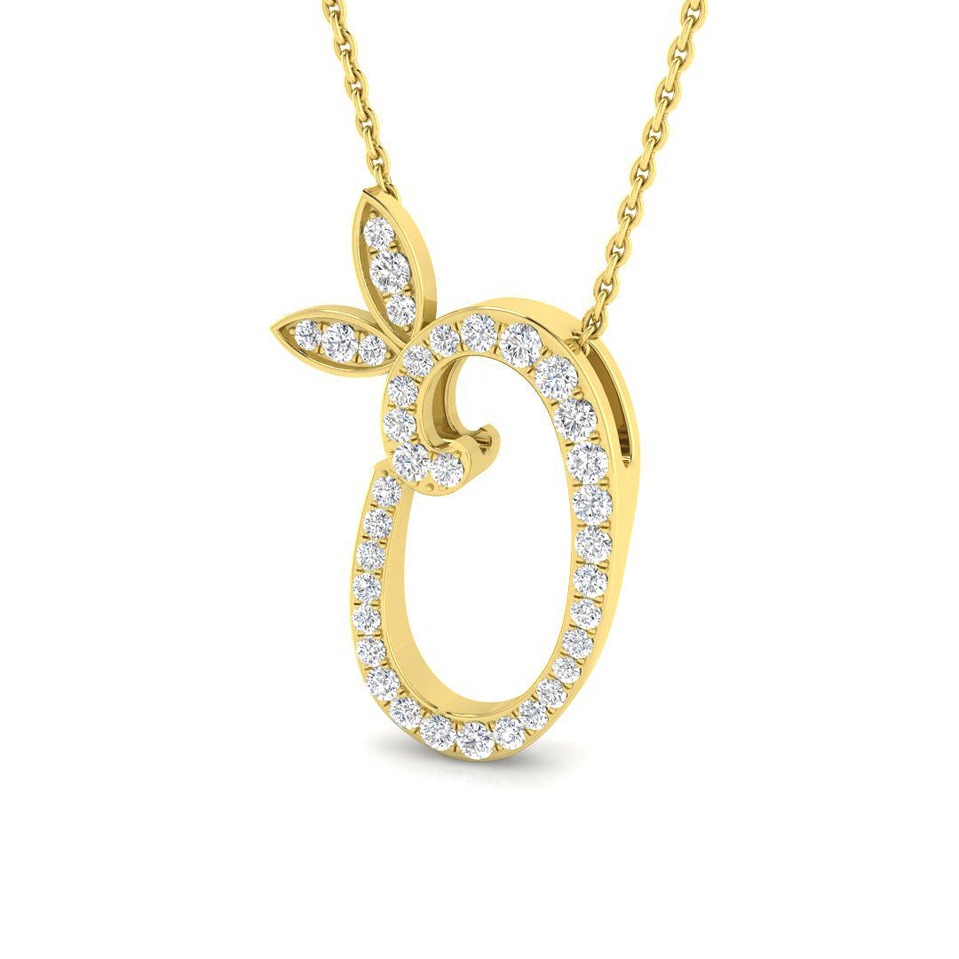 9ct Yellow Gold 0.31ct G SI2 Diamond Pendant