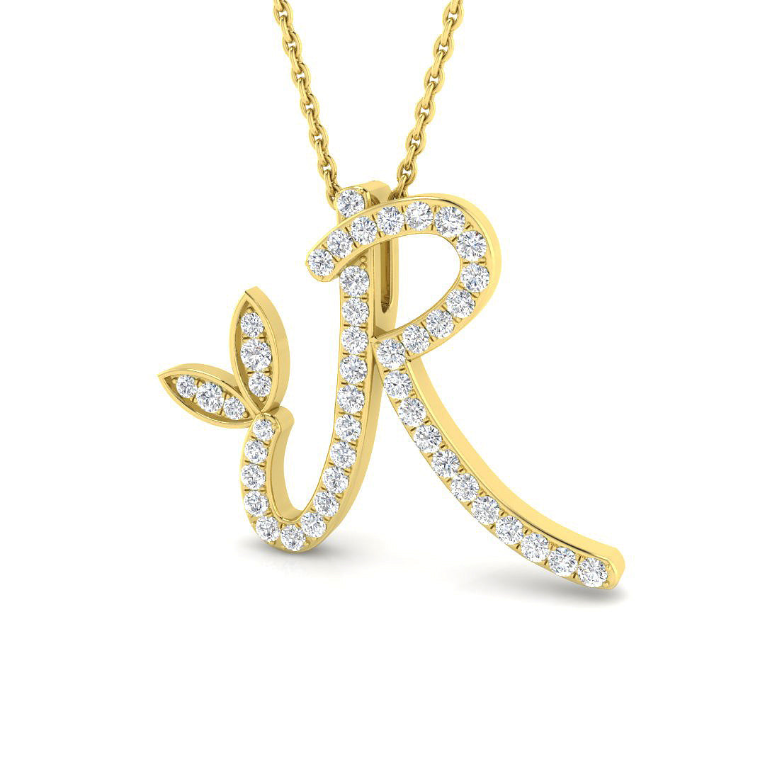 9ct Yellow Gold 0.31ct G SI2 Diamond Pendant