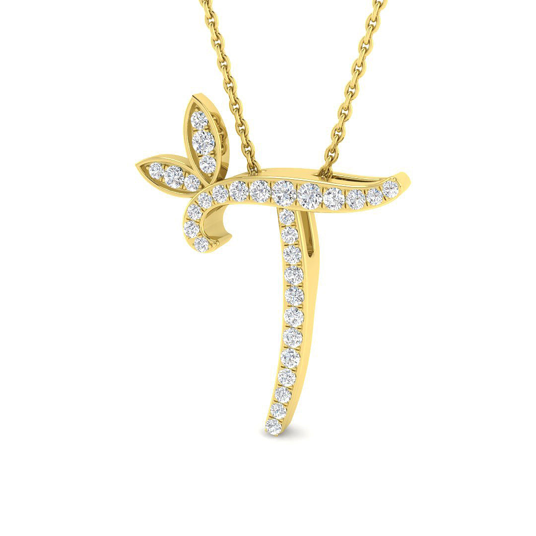 9ct Yellow Gold 0.25ct G SI2 Diamond Pendant