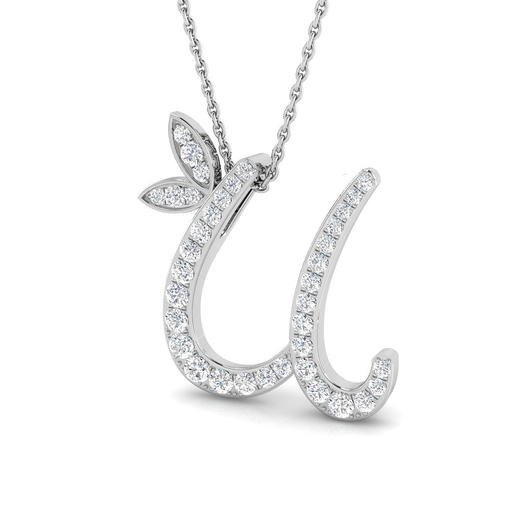 9ct White Gold 0.40ct G SI2 Diamond Pendant