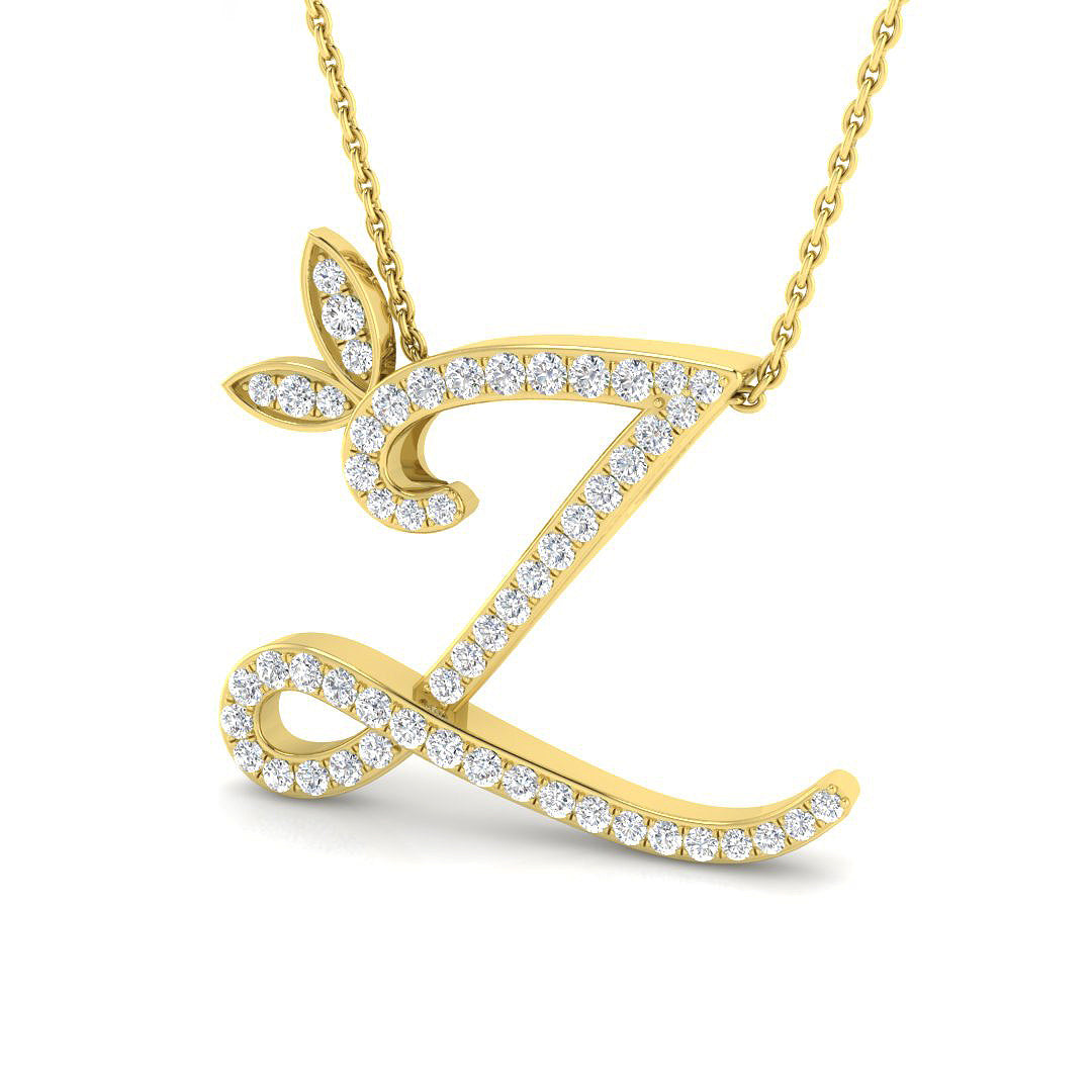 9ct Yellow Gold 0.38ct G SI2 Diamond Pendant
