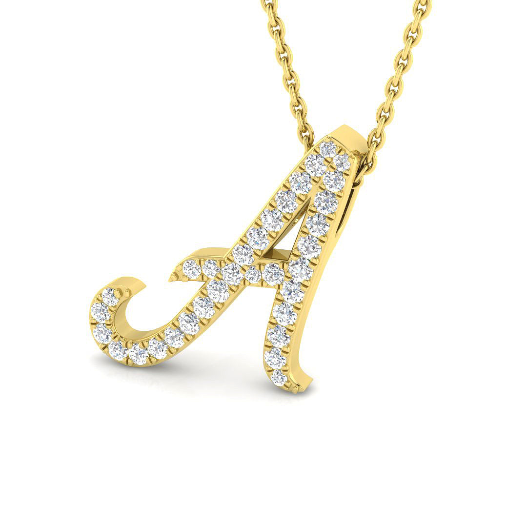9ct Yellow Gold 0.27ct G SI2 Diamond Pendant