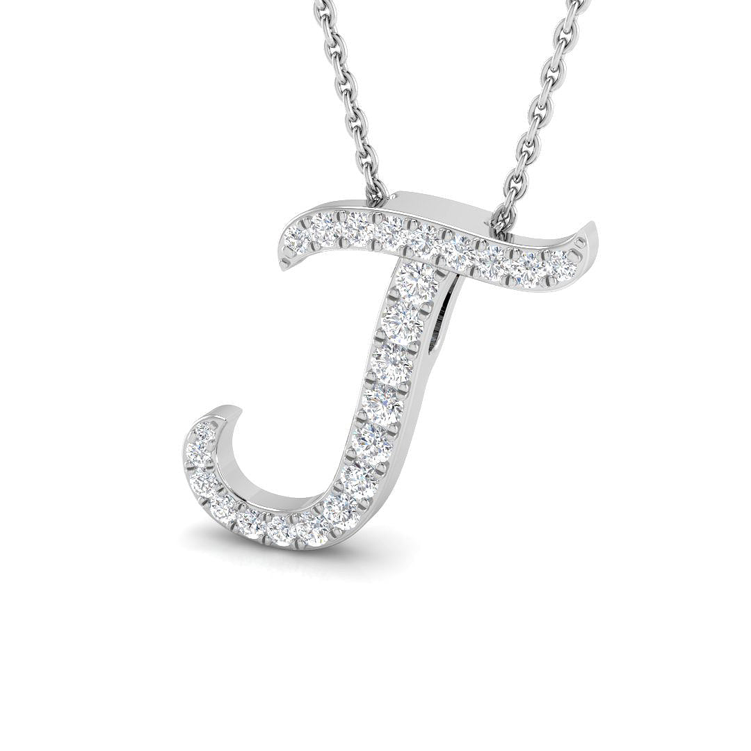 9ct White Gold 0.25ct G SI2 Diamond Pendant