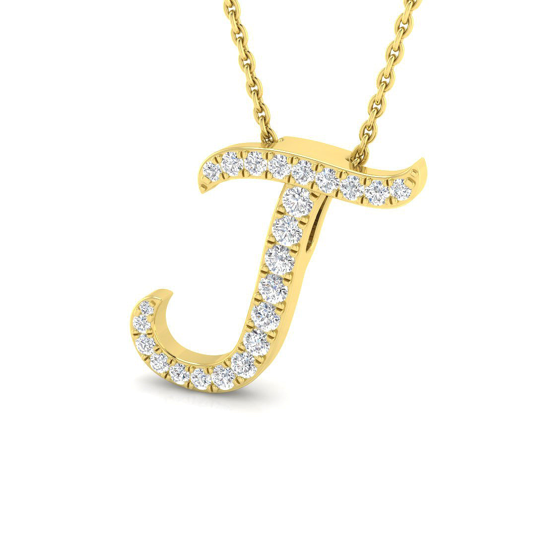 9ct Yellow Gold 0.25ct G SI2 Diamond Pendant