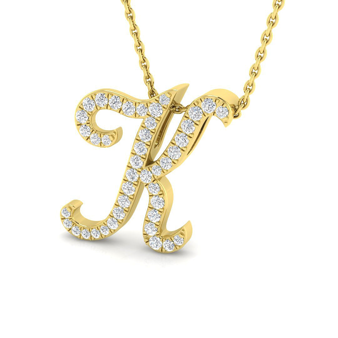 9ct Yellow Gold 0.31ct G SI2 Diamond Pendant