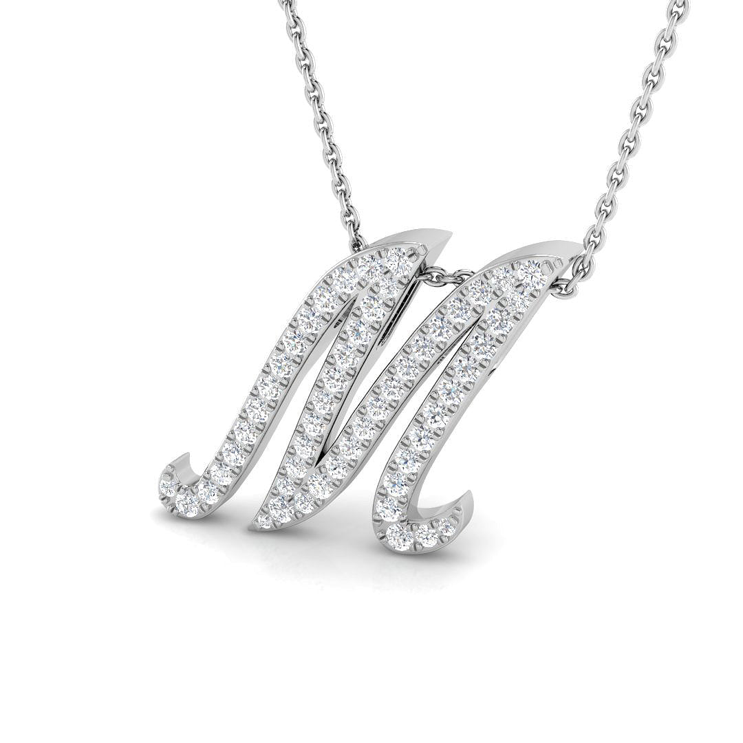 9ct White Gold 0.46ct G SI2 Diamond Pendant