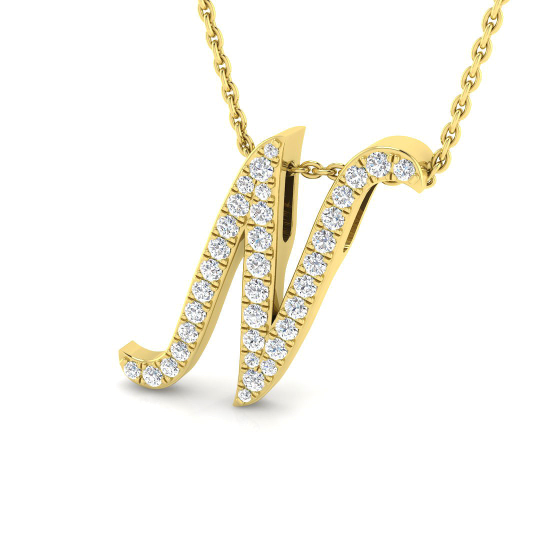 9ct Yellow Gold 0.30ct G SI2 Diamond Pendant