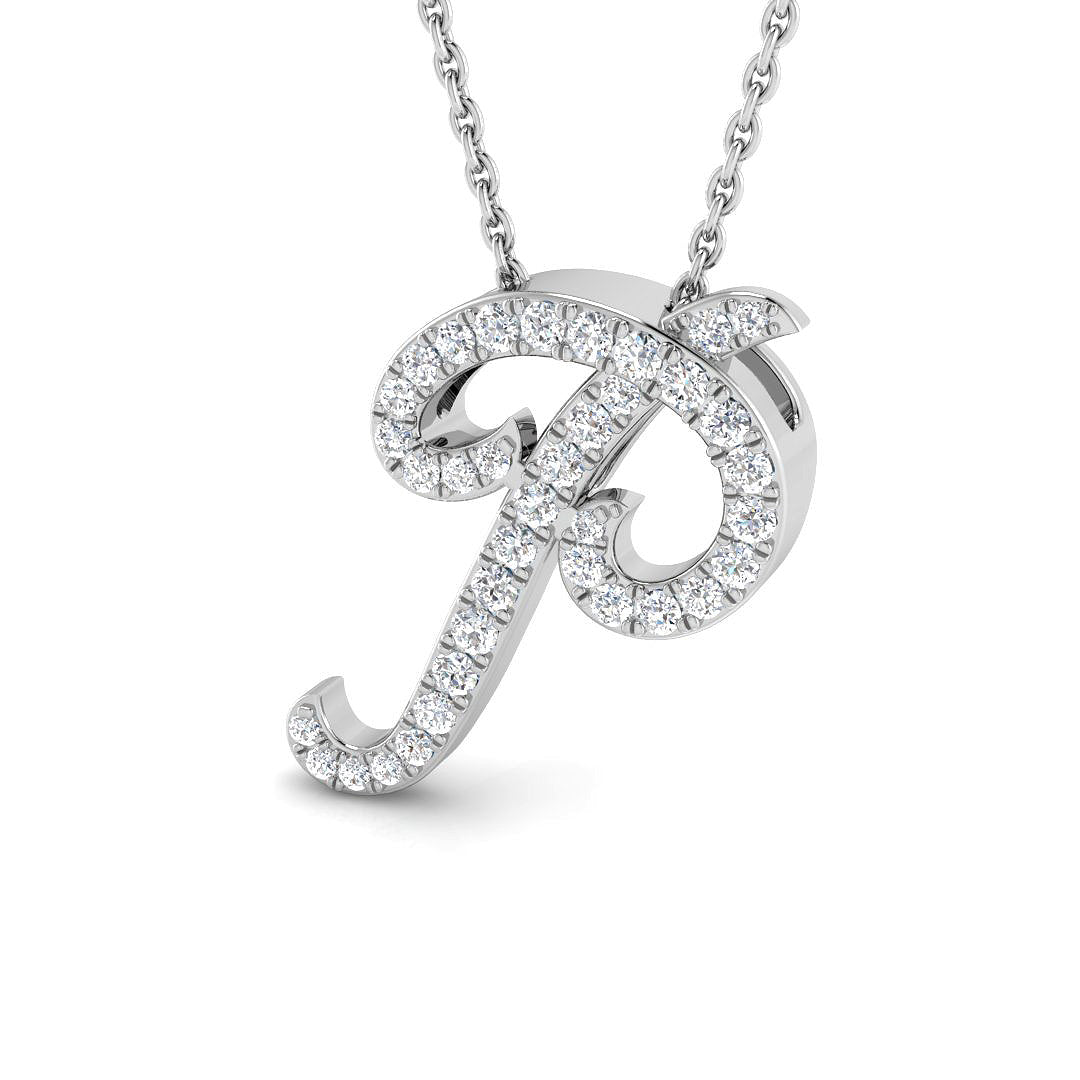 9ct White Gold 0.28ct G SI2 Diamond Pendant