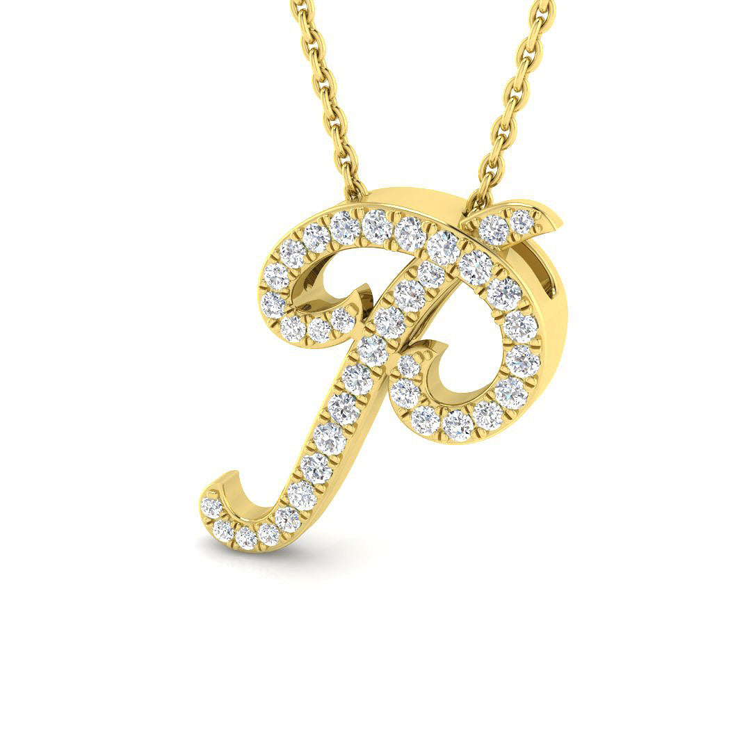 9ct Yellow Gold 0.28ct G SI2 Diamond Pendant