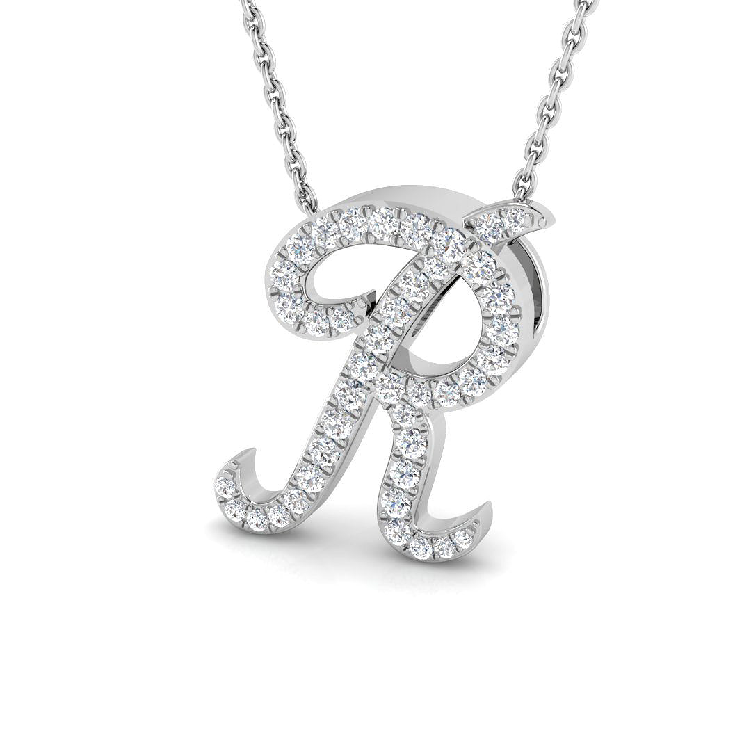 9ct White Gold 0.33ct G SI2 Diamond Pendant