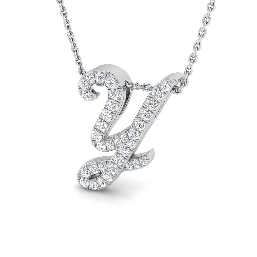 9ct White Gold 0.18ct G SI2 Diamond Pendant